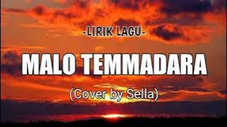 MALO TEMMADARA   Lagu Bugis COVER Sella    Lirik Malo Temmadara