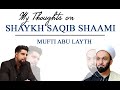 My thoughts on shaykh saqib shaami  mufti abu layth