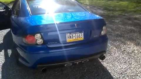 06 gto first start after cam install