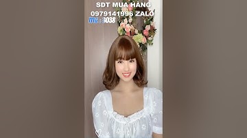 Tóc giả đẹp dành cho các chị trung niên che hói phủ bạc #shorts