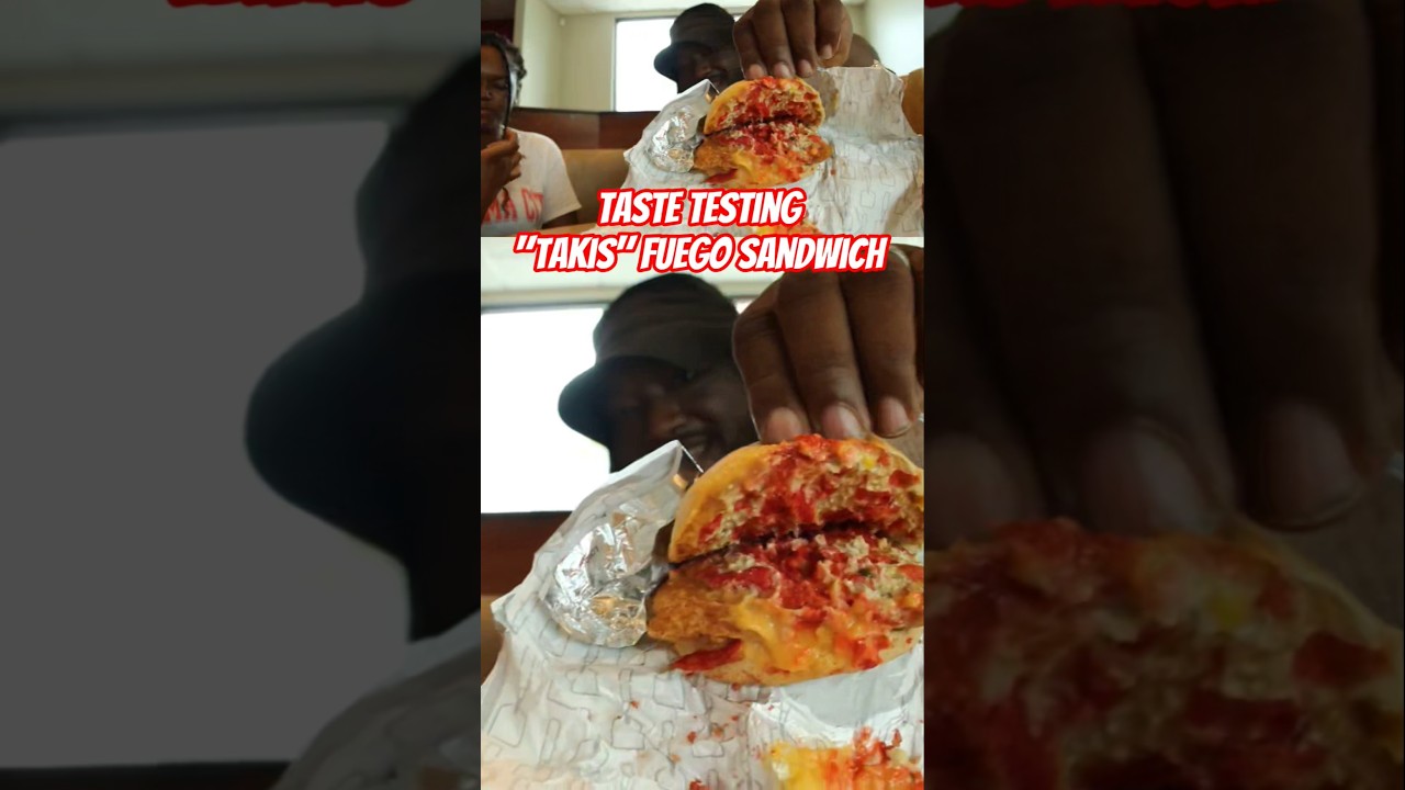 Taste Testing Wendy's "Takis" Fuego Sandwich! 
