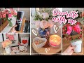 Valentine's Day Decorate with me + Valentine's Day Home Decor Tour 2021 + Valentine's Coffee Station