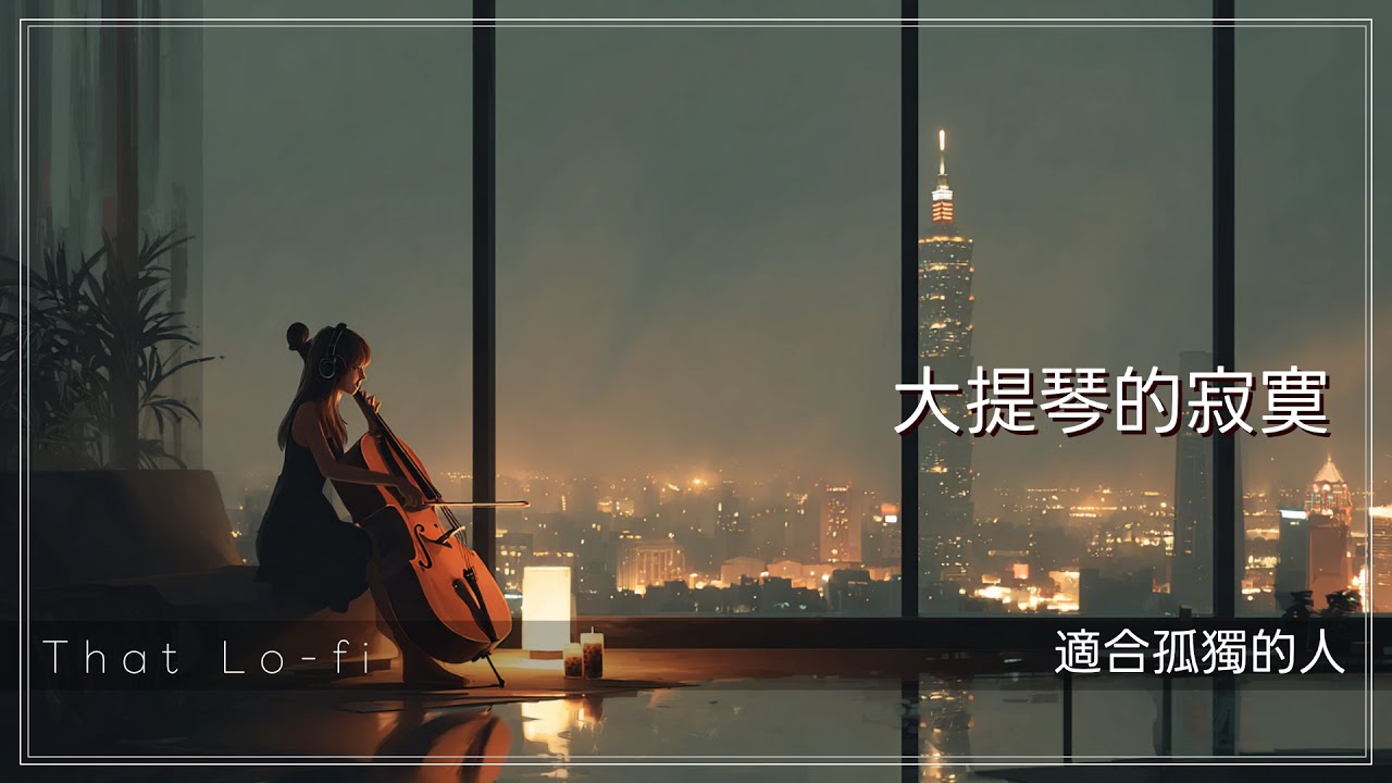 [2小時] 大提琴的寂寞｜城市夜色中的低頻旋律 | Cello of Lonlyness | instrumental, relaxing, chill