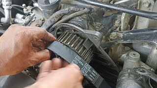 how to replace timing belt Toyota Innova 2KD engine