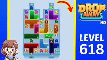 Drop Away Level 618 Solution Walkthrough