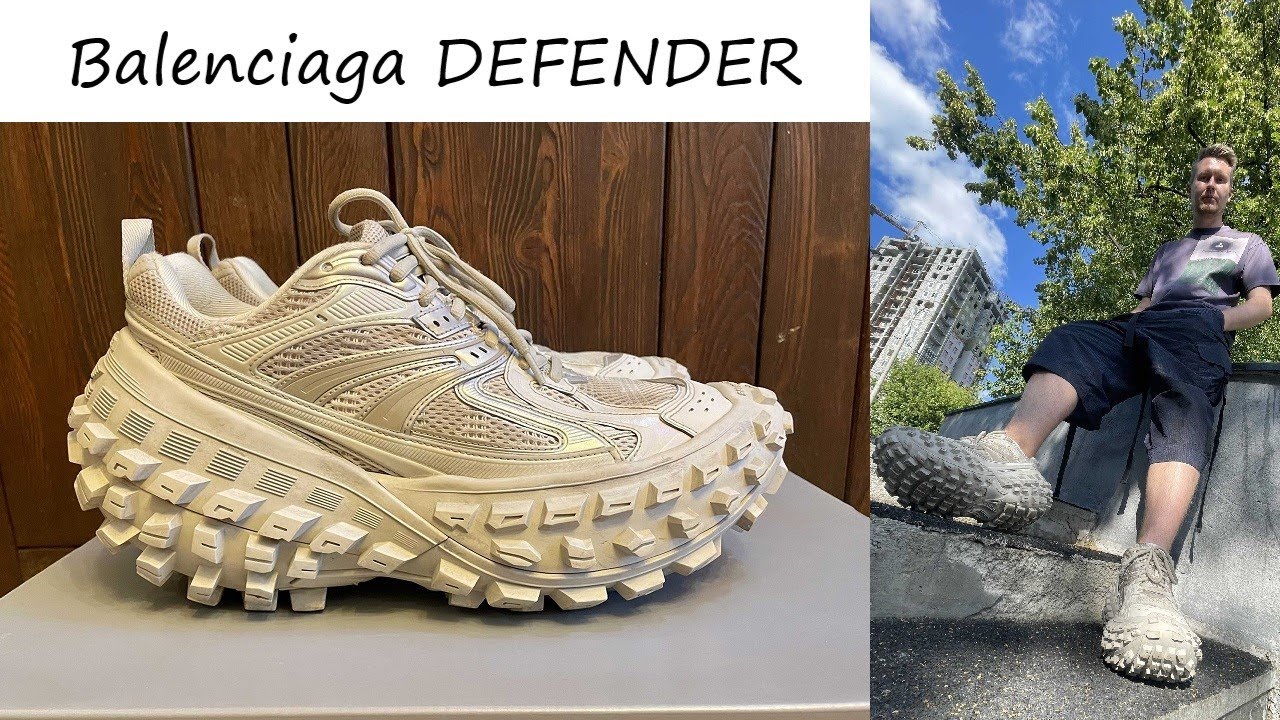 【美品】BALENCIAGA DEFENDER タンククローラタイヤスニーカー