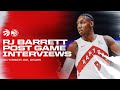 RJ Barrett Reacts to Raptors' Big Win Over Hawks 🏀 | October 22, 2025
