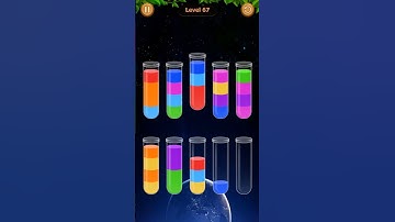 Water Sort Game Level - 67 Without Boosters | Puzzle Games #entertainment #puzzle #games
