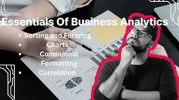 1 EBA | Sort & Filter | Charts | Conditional Formatting | Correlation | MS Excel