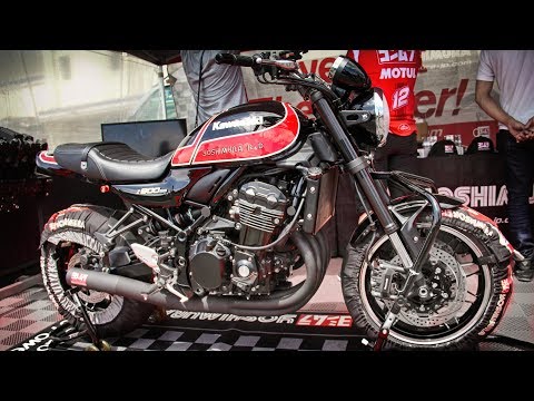 チュン Kawasaki Z1Z2 ヨシムラR&D 黒/赤外装一式セット チュン