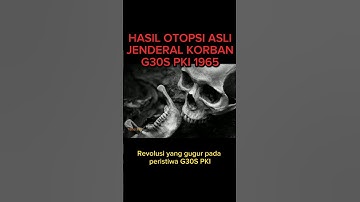 Original Autopsy Results of General Victims of G30S PKI #shorts #g30spki