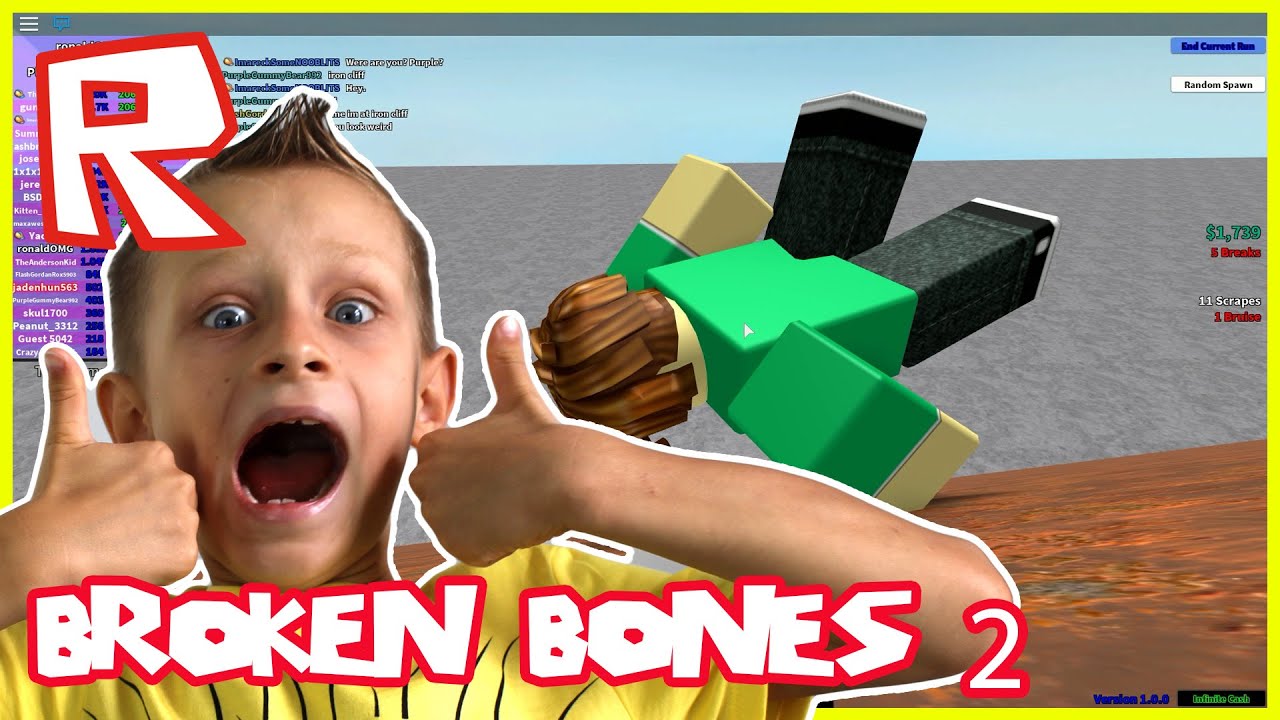 Broken Bones 2 Cracking My Bones Roblox Youtube - roblox broken bones 2