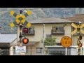 珍しい踏切警報機 (ﾗﾝﾀﾝ!?) / JR津山線 玉柏駅～牧山駅