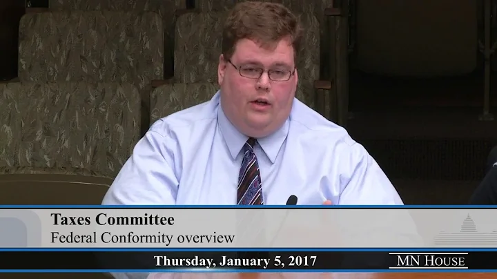 House Taxes Committee discusses federal conformity...