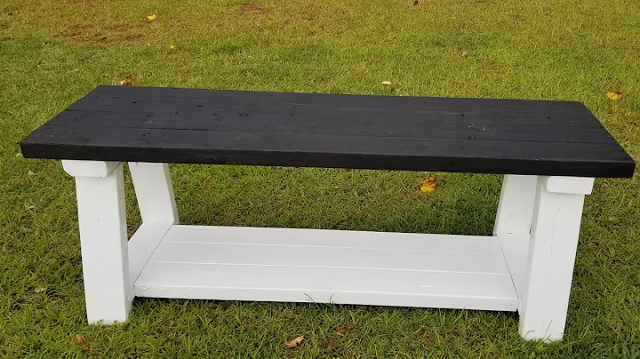 How to make a farmhouse bench from 2x4s