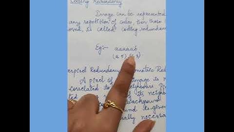 Redundancy - Image Compression