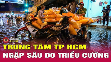 Triều cường gây ngập sâu ở trung tâm TP.HCM, người dân chật vật trở về nhà | THVN