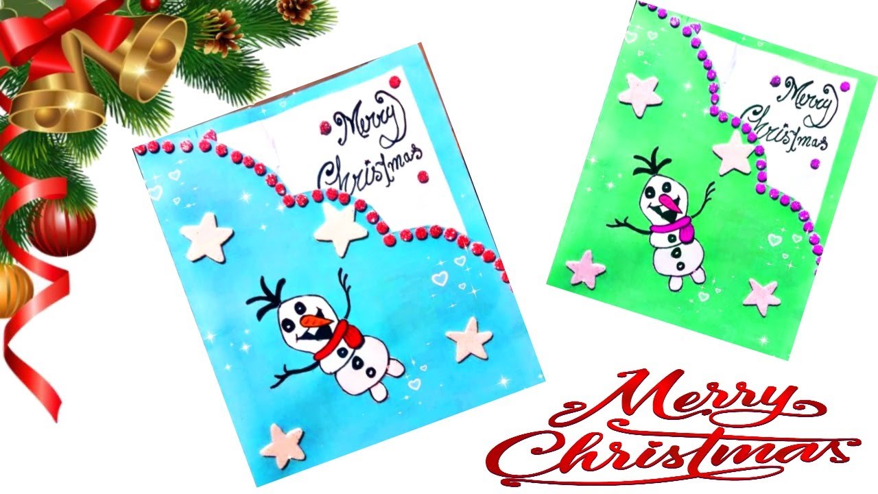 DIY Christmas card / Handmade Christmas card / How to make Santa