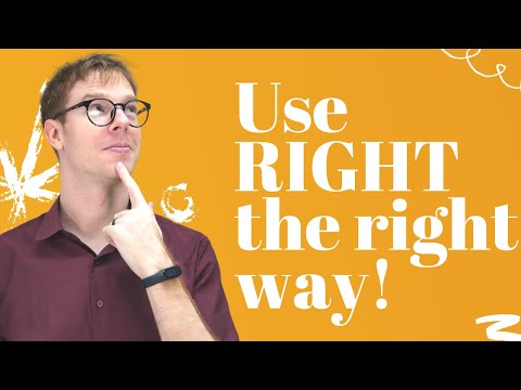 Video: Care este sensul cuvântului drept?
