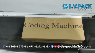 Automatic Batch Coding Machine Inkjet printer with conveyor | Batch Coding Machine with conveyor