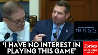 JUST IN: Eric Swalwell Brutally Trolls Jim Jordan To His Face At Garland Contempt Hearing