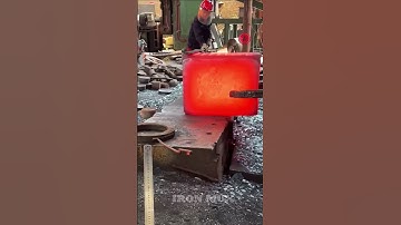 Creating Flanges Using Iron Billet #iron #flange