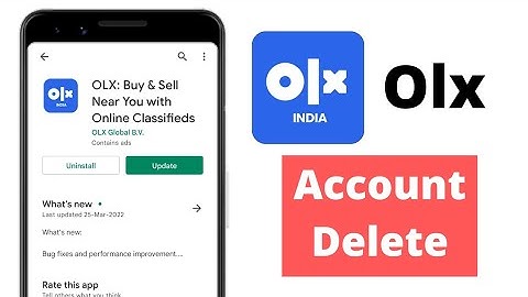 how to delete olx account | olx account delete kaise kare