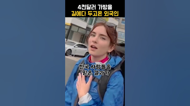 한국여행왔다가 4천달러 가방을 길에다 두고온 외국인