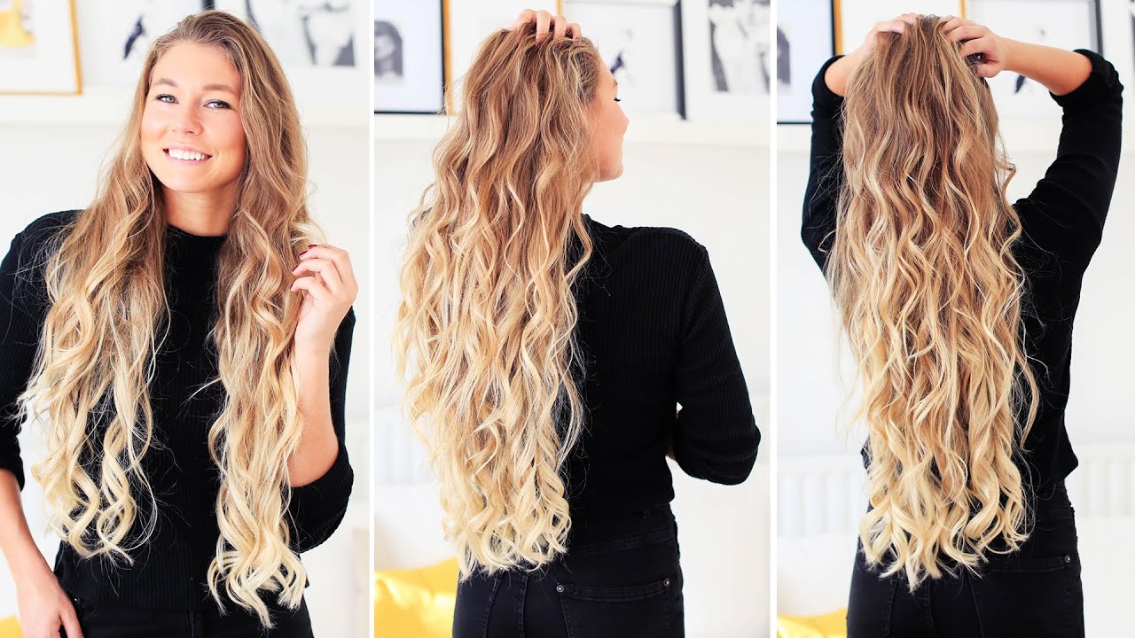 Wavy Hairstyles: Loose Waves Hair Tutorial - Luxy® Hair