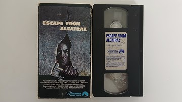 Opening and Closing To Escape From Alcatraz 1980 VHS 60fps