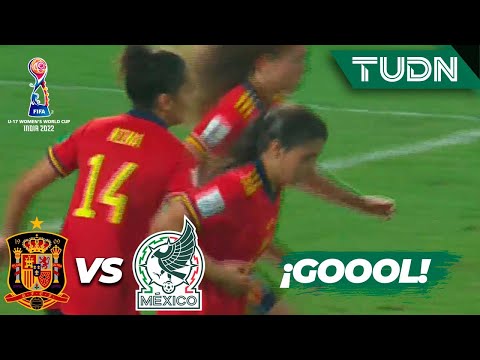 ¡EMPATAN! Cota suelta el balón y Pujols define| España 1-1 México | Mundial Femenil Sub 17 | TUDN