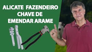 Duas ferramentas essenciais na pecuária. Alicate fazendeiro e Chave de arame.