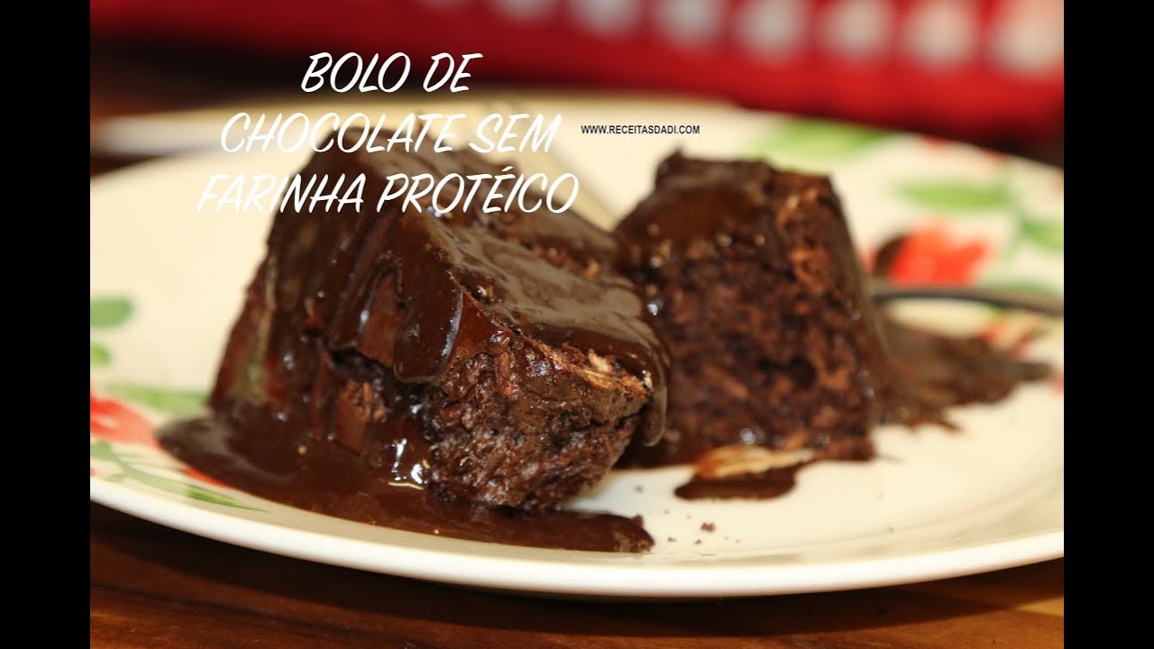 BOLO DE CHOCOLATE SEM FARINHA PROTÉICO