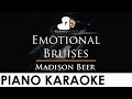 Madison Beer Emotional Bruises Piano Karaoke Instrumental Cover With Lyrics mp3