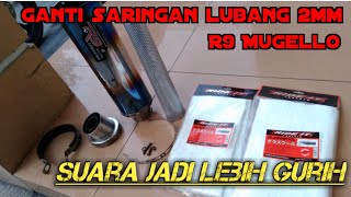 CARA GANTI SARINGAN KNALPOT R9 RACING|gasbul ride it gapake ribet