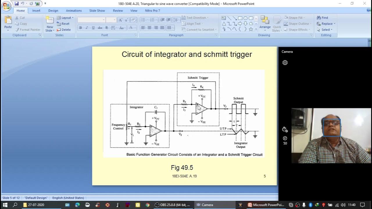 035 Triangular to sine wave converter YouTube
