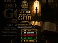 Before The Face Of God #christianencouragement #churchservice #christianmotivation