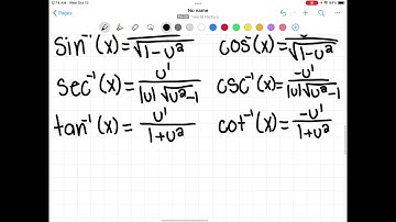 3.4 Differentiating Inverse Trig Functions