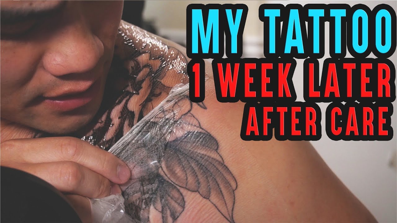 My Tattoo 1 Week Later | After Care - YouTube
