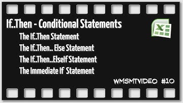 #010 - The If .. Then .. Else Statement in VBA