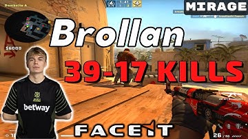 CSGO POV Brollan (39-17) Mirage 𝙒𝙞𝙣 (16-14) / Faceit 22.12.2022