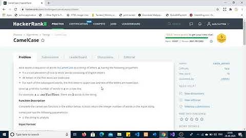 Camel Case Hacker Rank problem using C#