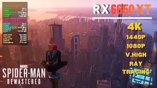 Can a 6650 XT handle Spider-Man Remastered Ray Tracing? | 4K