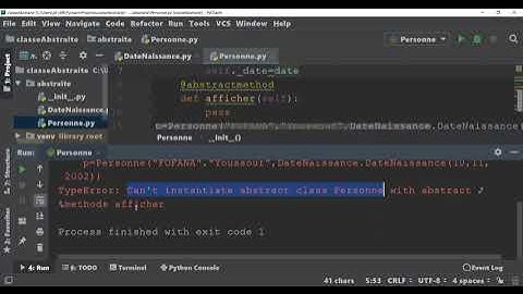 Classe Abstraite, Méthodes abstraite, héritage et polymorphisme