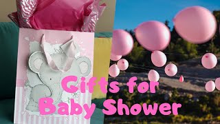 Unboxing Gifts for a Baby Shower