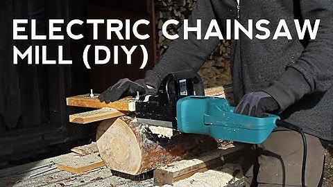Electric Chainsaw Mill (DIY) - Makita UC3551A, 2000W