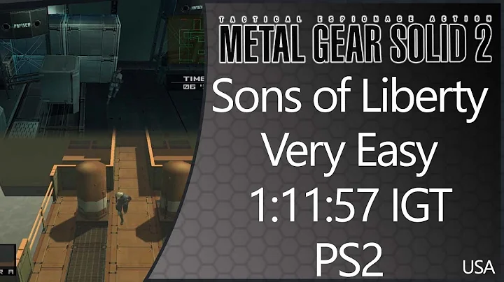 MGS2: Sons of Liberty | PS2 | USA | Very Easy | Any% | 1:11:57 IGT