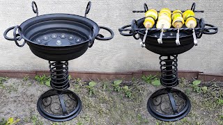 DIY BBQ Grill | Amazing brazier from a car wheel!