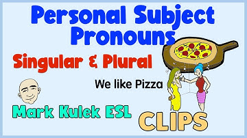 Personal Subject Pronouns | English Speaking Practice (clips) | Mark Kulek ESL