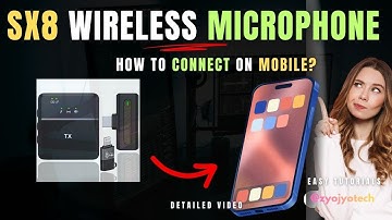 How to connect k8 wireless microphone in mobile | k8 wireless microphone connect to phone #k8mic